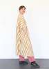 11.11 ELEVEN ELEVEN Striped Caftan Dress - Light Yellow - Thumbnail 11