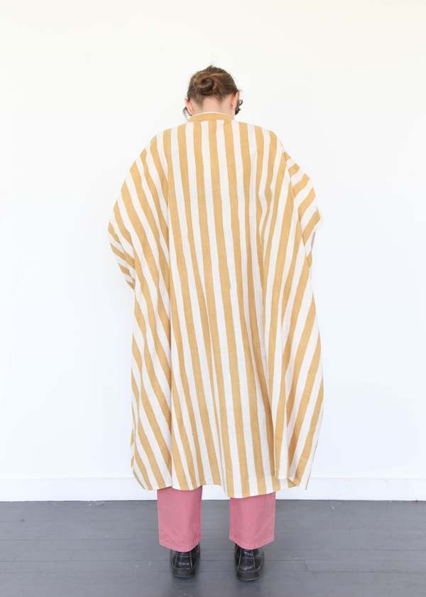 11.11 ELEVEN ELEVEN Striped Caftan Dress - Light Yellow