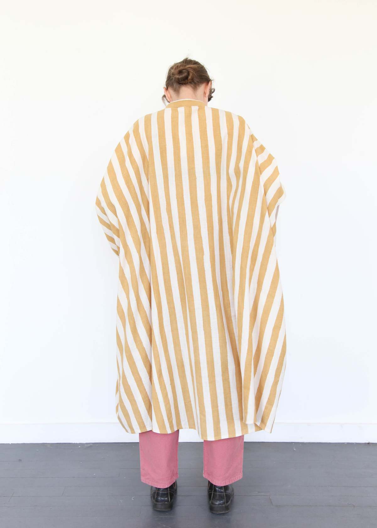 11.11 ELEVEN ELEVEN Striped Caftan Dress - Light Yellow - Image 13 of 18