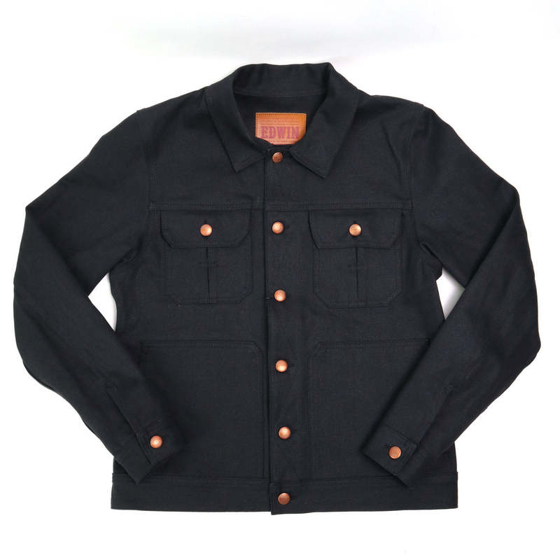 Edwin Japan The Ranch Jacket - Black Deadstock Selvedge