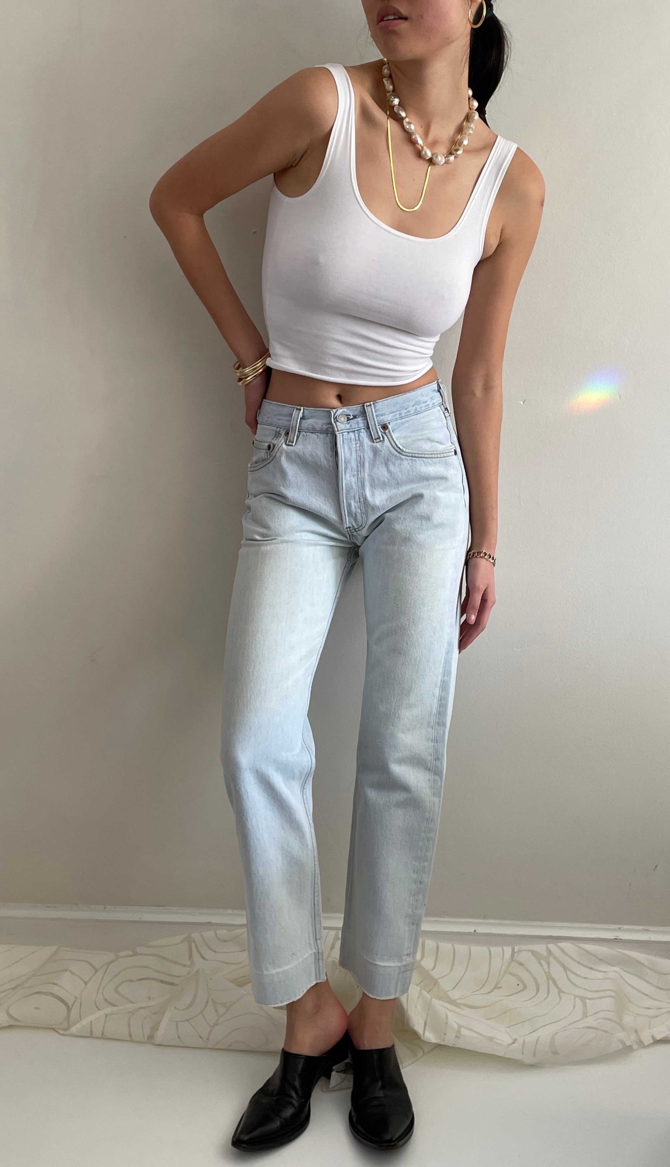 Vintage Levi's 501 stonewash Levis jeans 27x29 | Garmentory