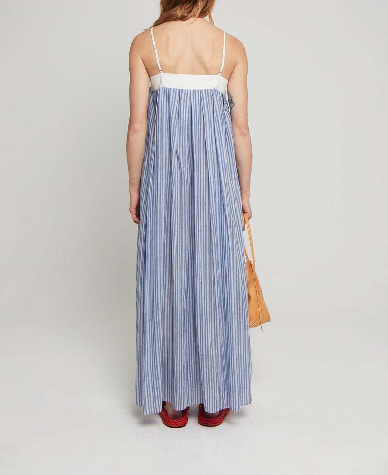 Laurence Bras Gaston Dress - Blue Stripes