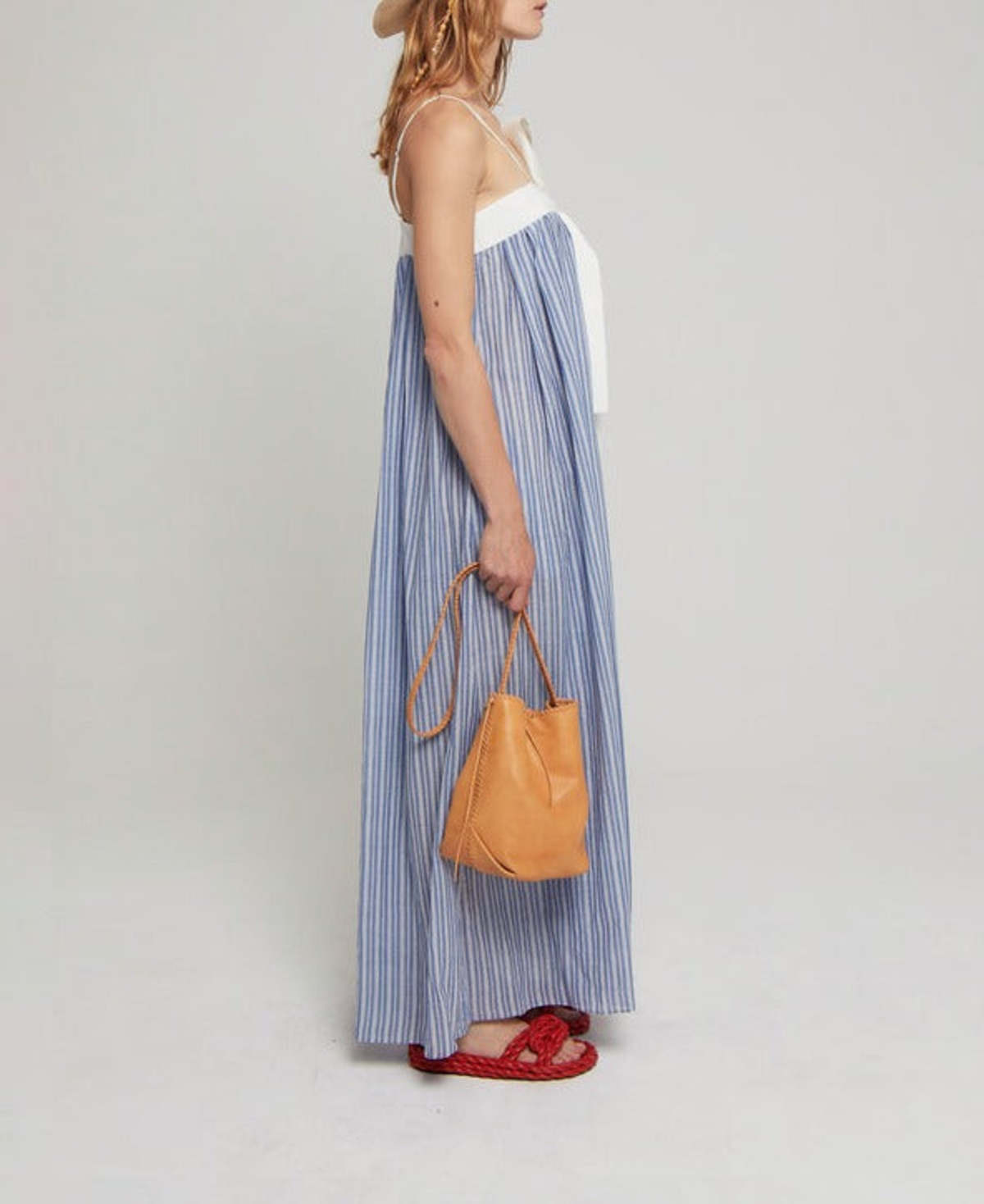 Laurence Bras Gaston Dress - Blue Stripes - Image 5 of 8
