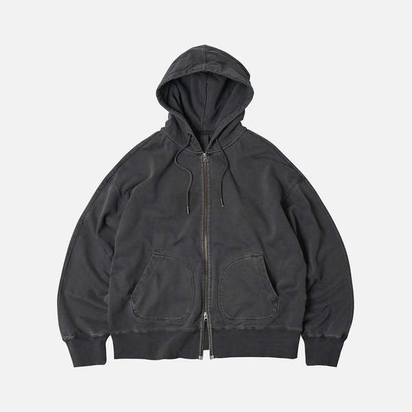 FRIZMWORKS OG Pigment Dyeing Hood Zip Parka - Charcoal | Garmentory