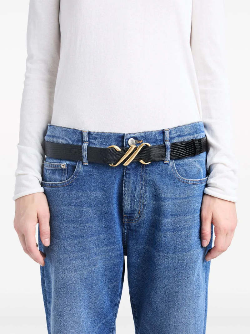 Proenza Schouler Monogram Belt - Black | Garmentory display picture 1