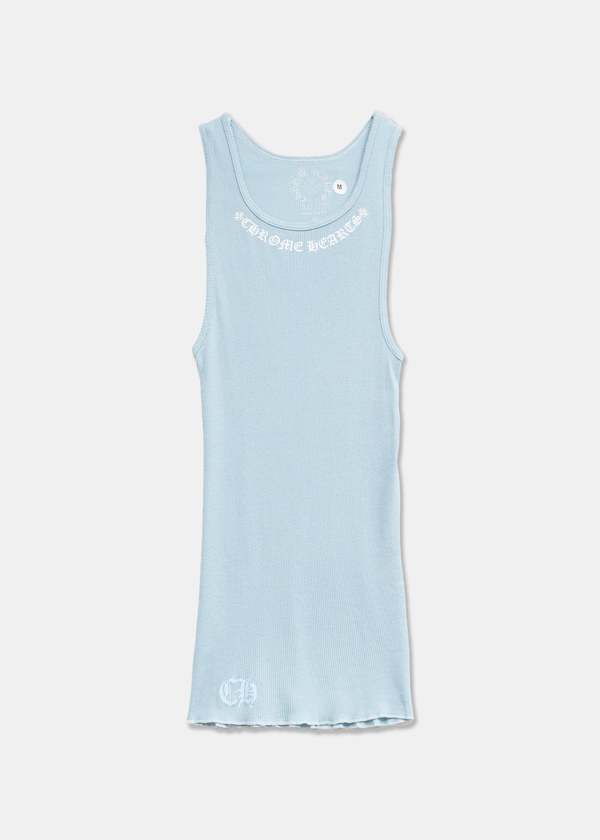 トップス chrome hearts CH plus backlogo tanktop Chrome Hearts Gray Horseshoe Logo Tank top - SRM – SHENGLI