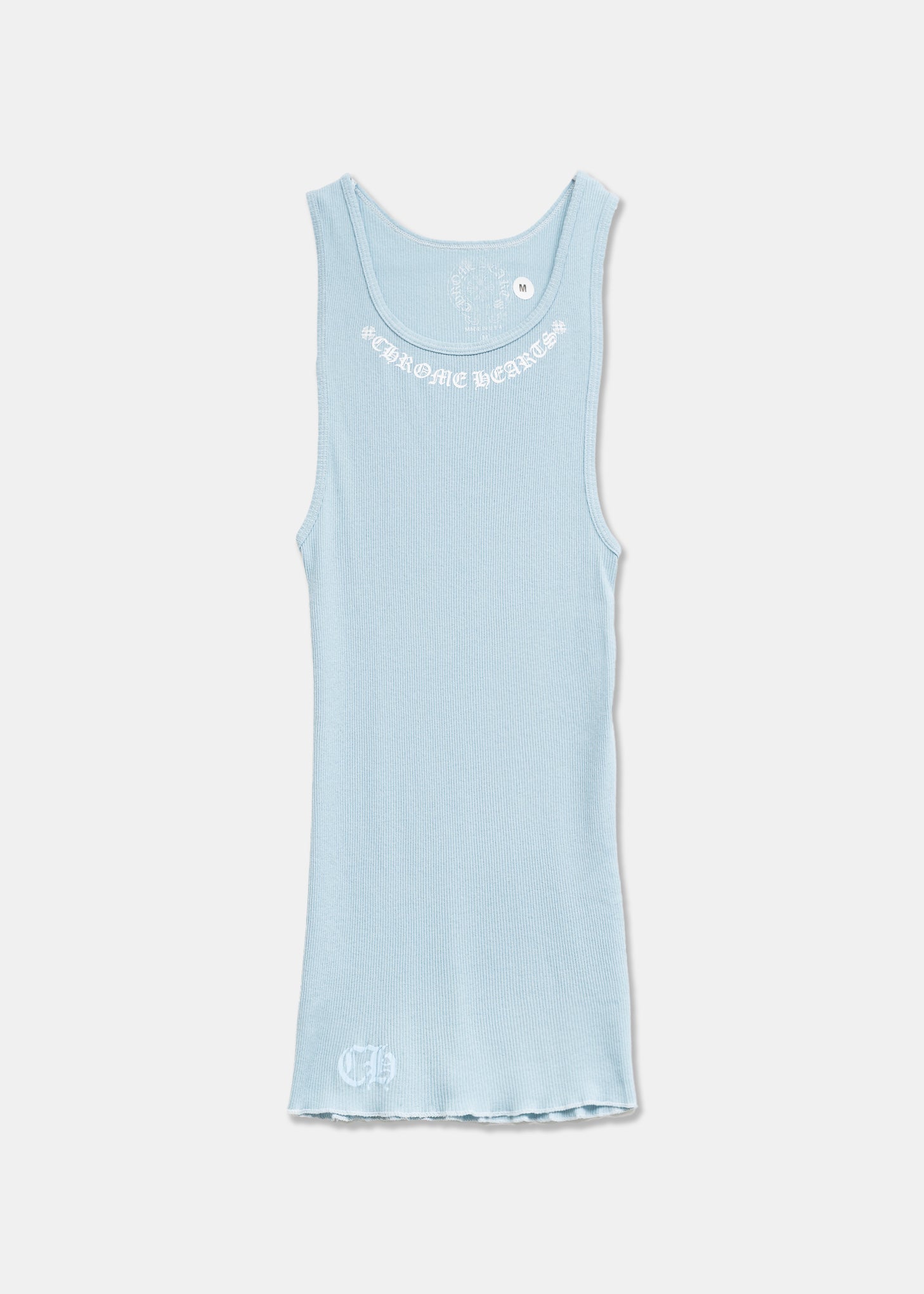 chrome hearts CH Logo Love You Tank Top - Baby Blue | Garmentory