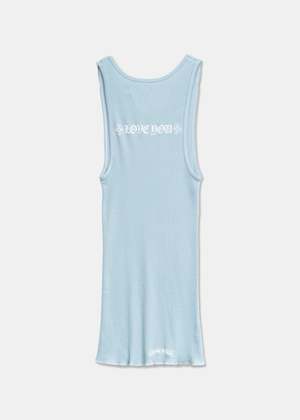 chrome hearts CH Logo Love You Tank Top - Baby Blue | Garmentory