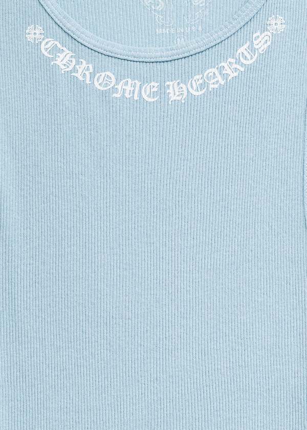 chrome hearts CH Logo Love You Tank Top - Baby Blue | Garmentory