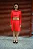 Sandy Liang Astra Skort - Red - Thumbnail 2