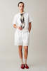 Caron Callahan Ada  Cotton Linen Shirt - White - Thumbnail 2