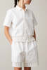 Caron Callahan Ada  Cotton Linen Shirt - White - Thumbnail 4