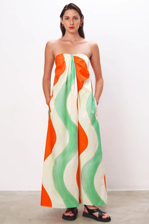 Mara Hoffman Alice Dress - Red/Green