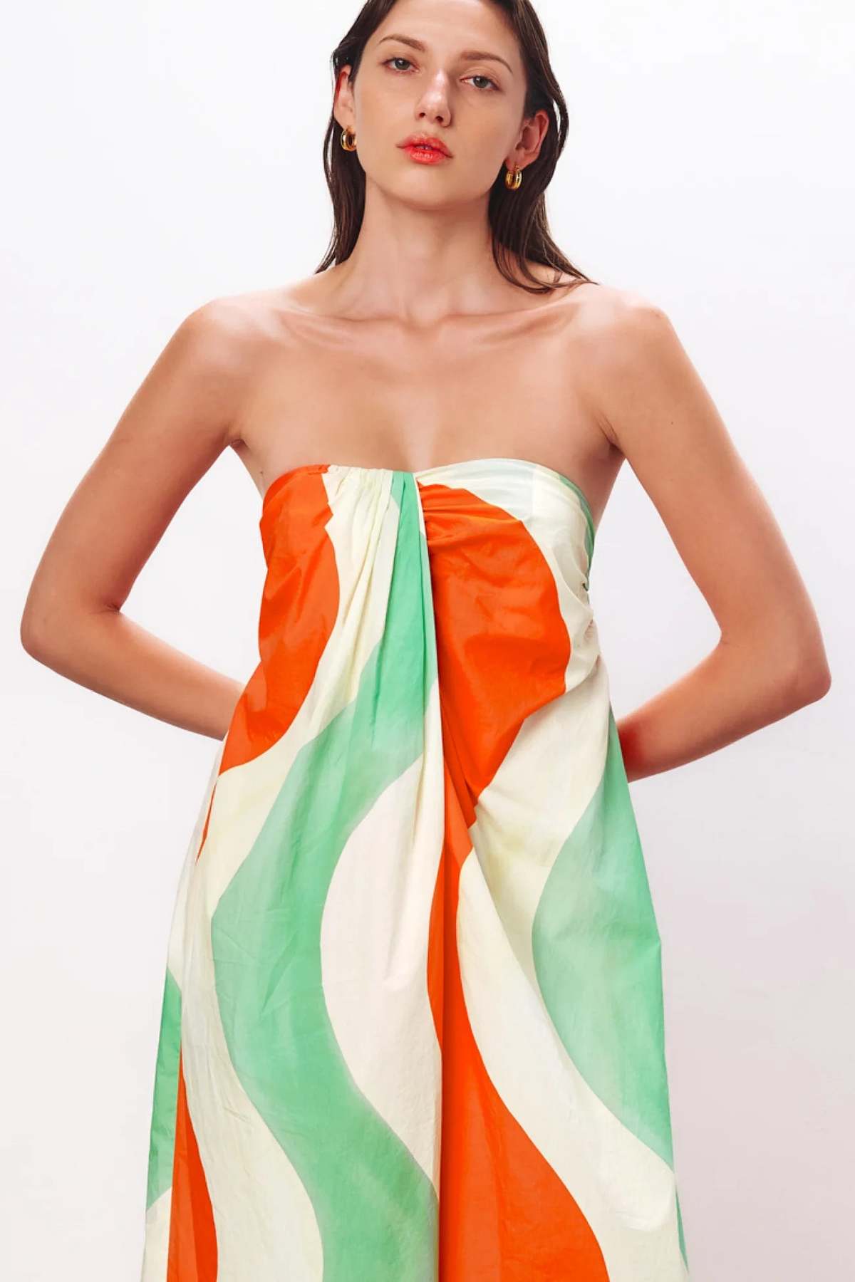 Mara Hoffman Alice Dress - Red/Green - Image 2 of 3