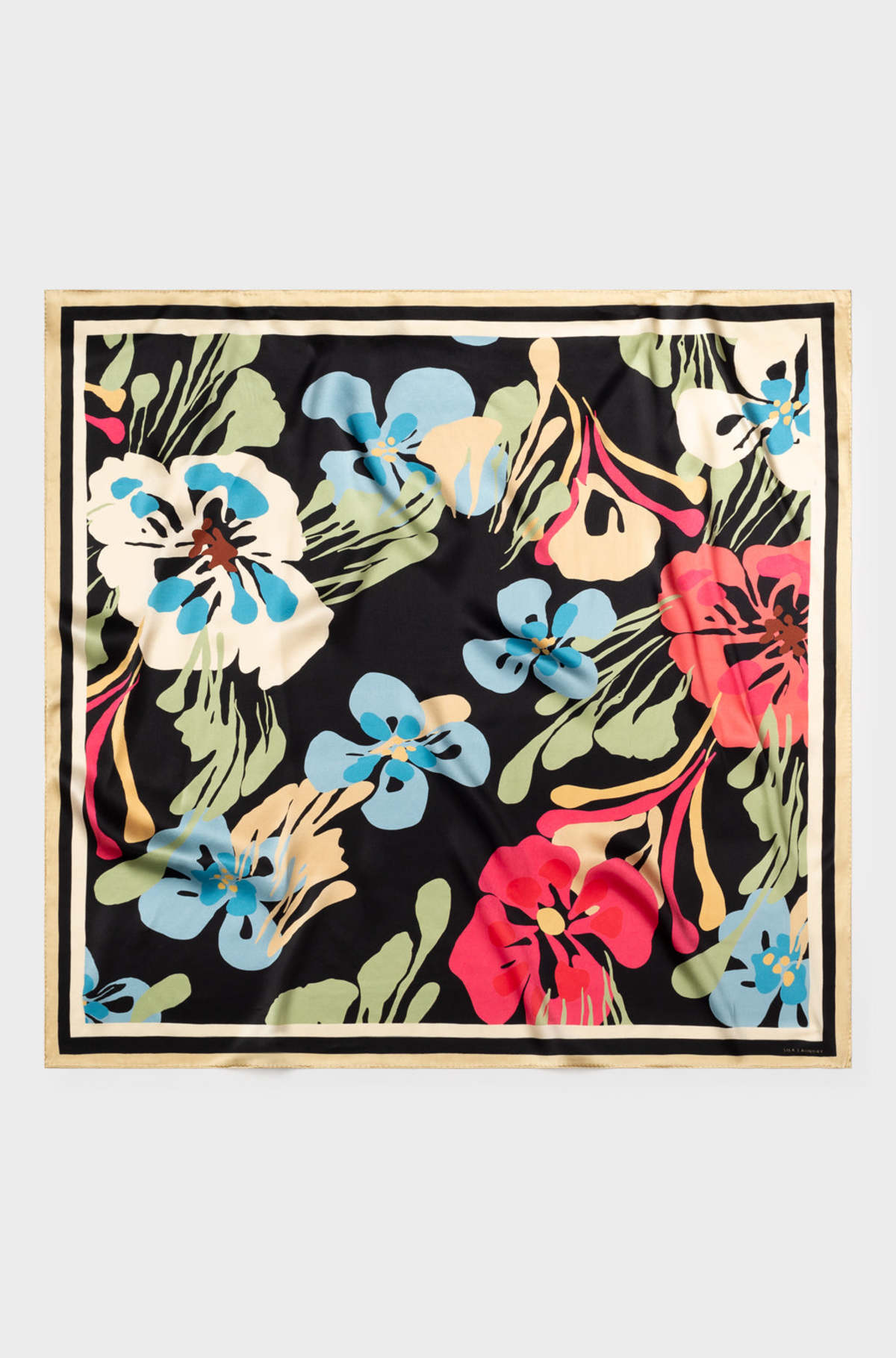 Silk Laundry SCARF - BLACK MIR - Image 2 of 4