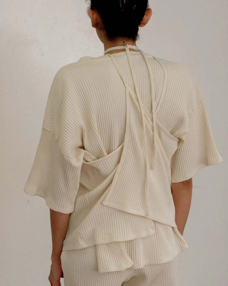 Baserange Shaw Tee - Off White | Garmentory