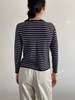 Vintage striped silk sweater - Thumbnail 4