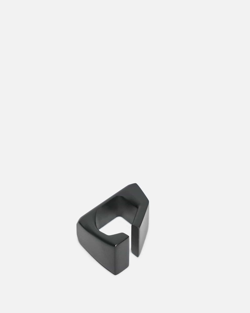 (正規店出品)RICK OWENS MEN RJ0000061 MMT PRONG EAR CUFF Rick Owens Prong Ear Cuff - Black | Garmentory