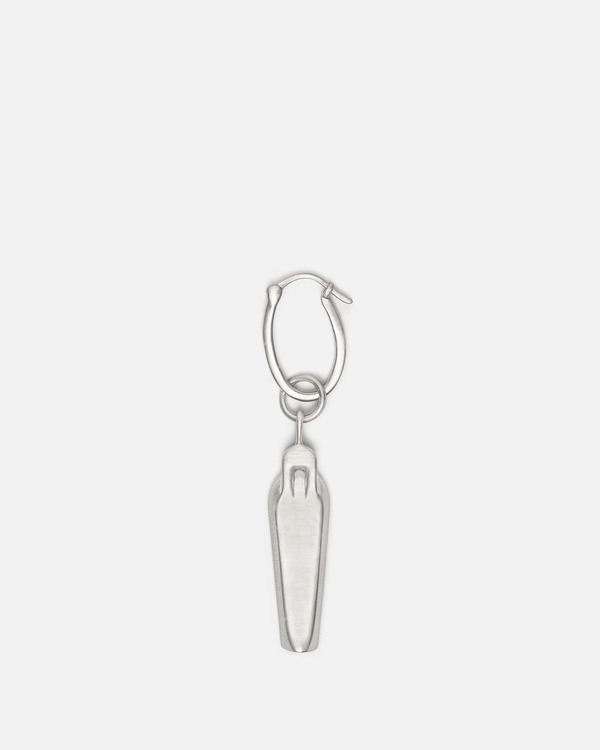 Rick Owens Sarcophagus Earring - Silver | Garmentory
