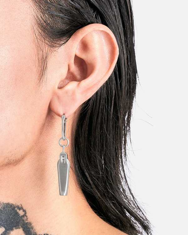 SS24 Lido Rick Owens Sarcophagus ピアス Rick Owens Sarcophagus Earring - Silver | Garmentory
