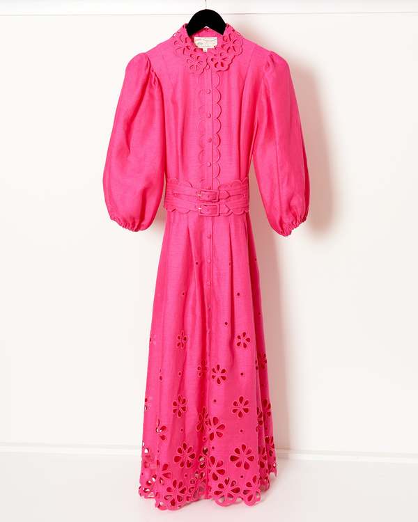 sachin and babi light blue dress Eyelet Embroidery Maxi Dress
