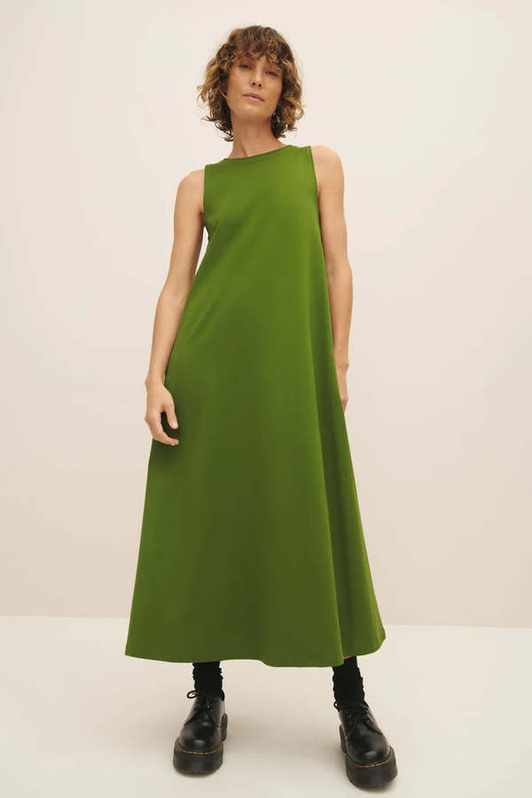 Kowtow Tank Swing Dress - Garden Green | Garmentory