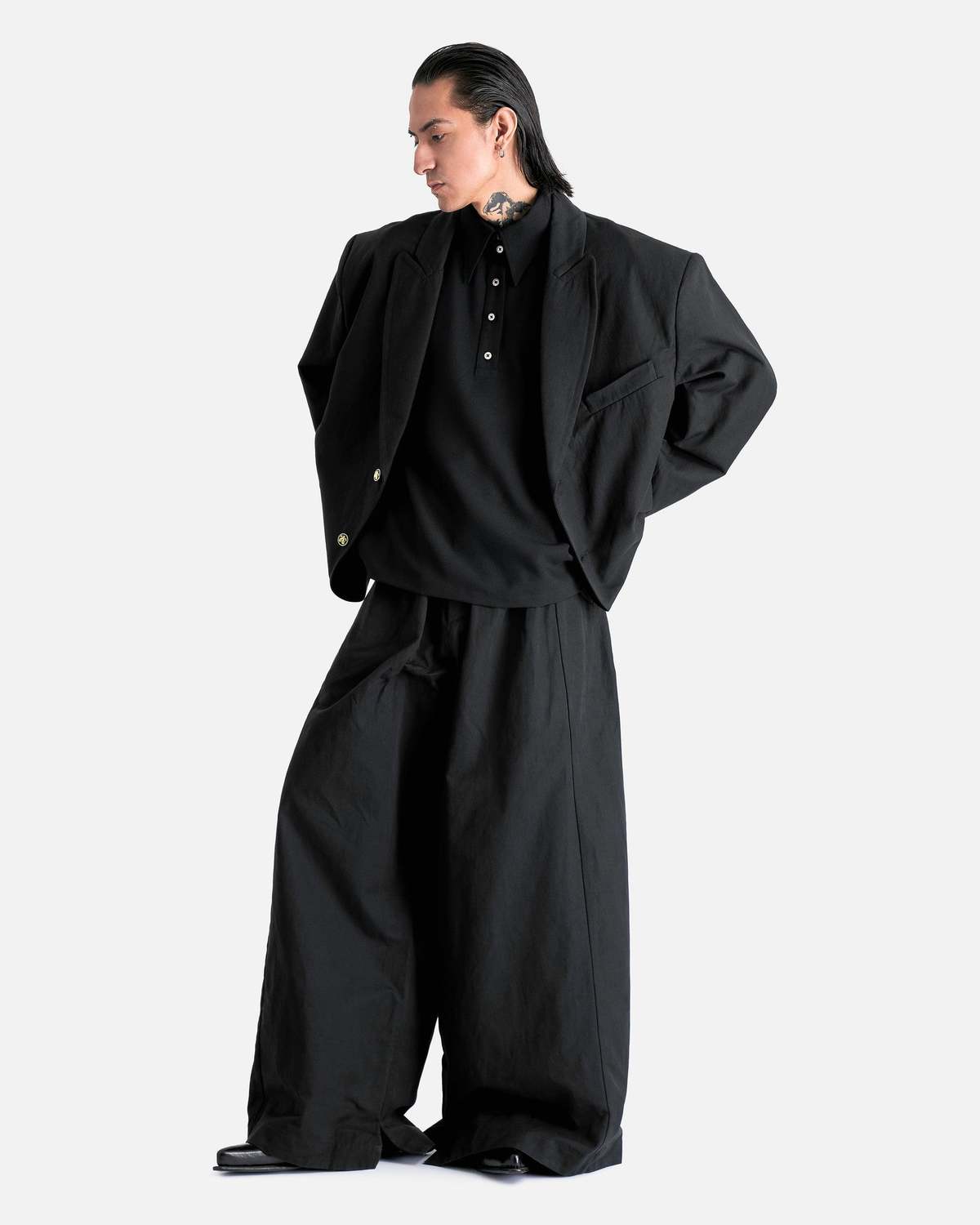 Willy Chavarria Box Cutter Jacket - Black | Garmentory