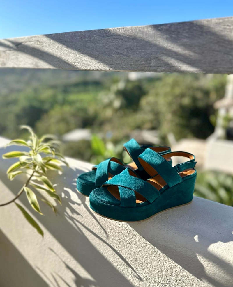 Coclico Lacine Wedge - Azure Coclico Lacine Wedge - Azure