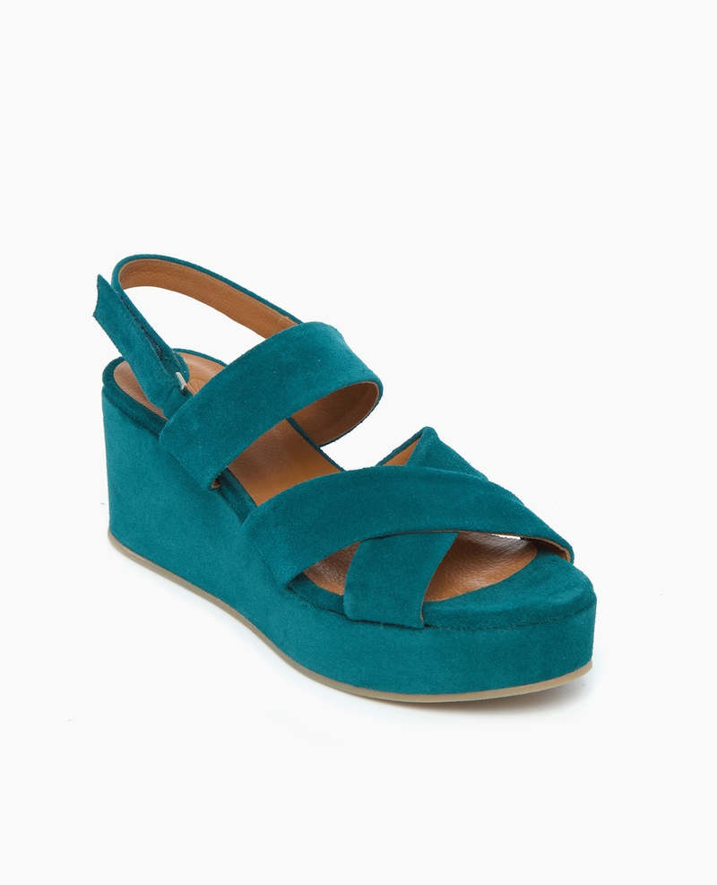 Coclico Lacine Wedge - Azure Coclico Lacine Wedge - Azure