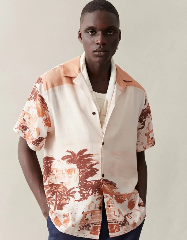 LES DEUX Coastal AOP SS Shirt