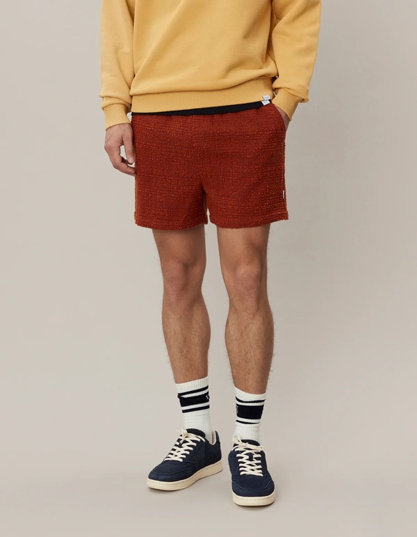 LES DEUX Kevin Boucle Shorts - Terracotta