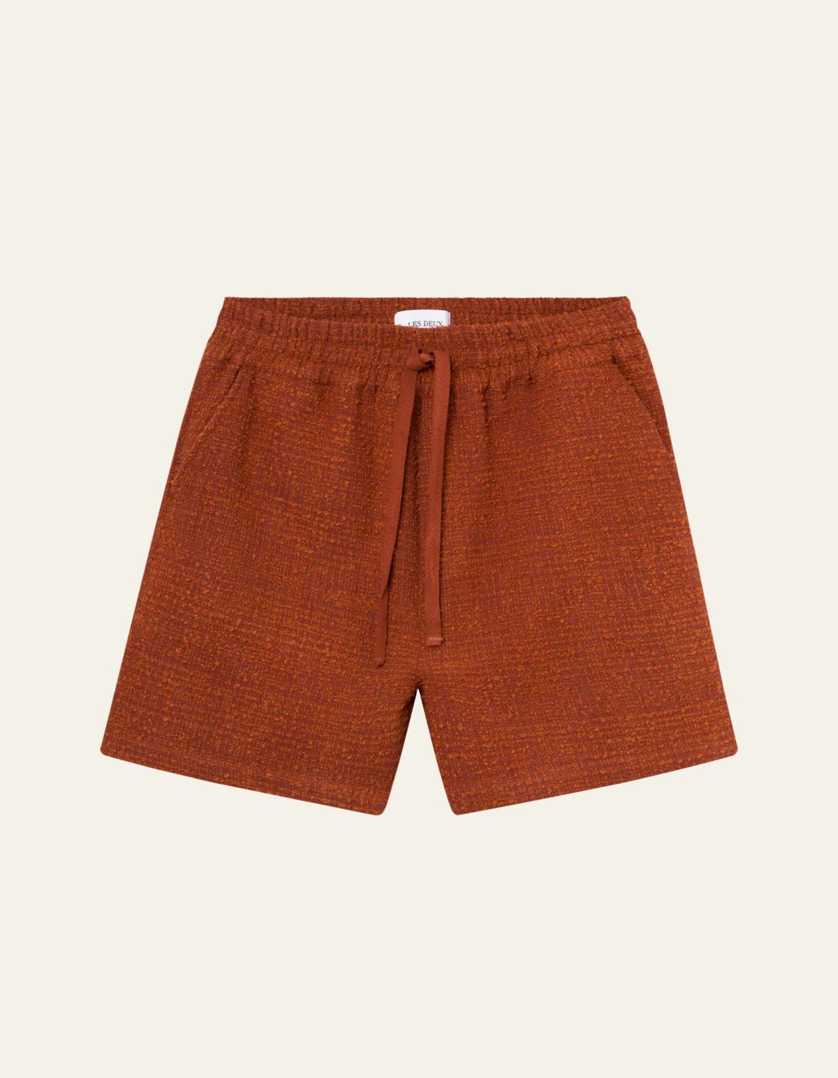 LES DEUX Kevin Boucle Shorts - Terracotta - Image 3 of 3