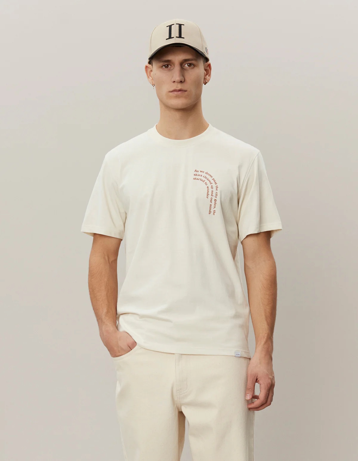 Tシャツ・カットソー Les Deux LDM101160 COASTAL T-shirt Les Deux Coastal T-shirt White LDM101160-201201 | VTMode
