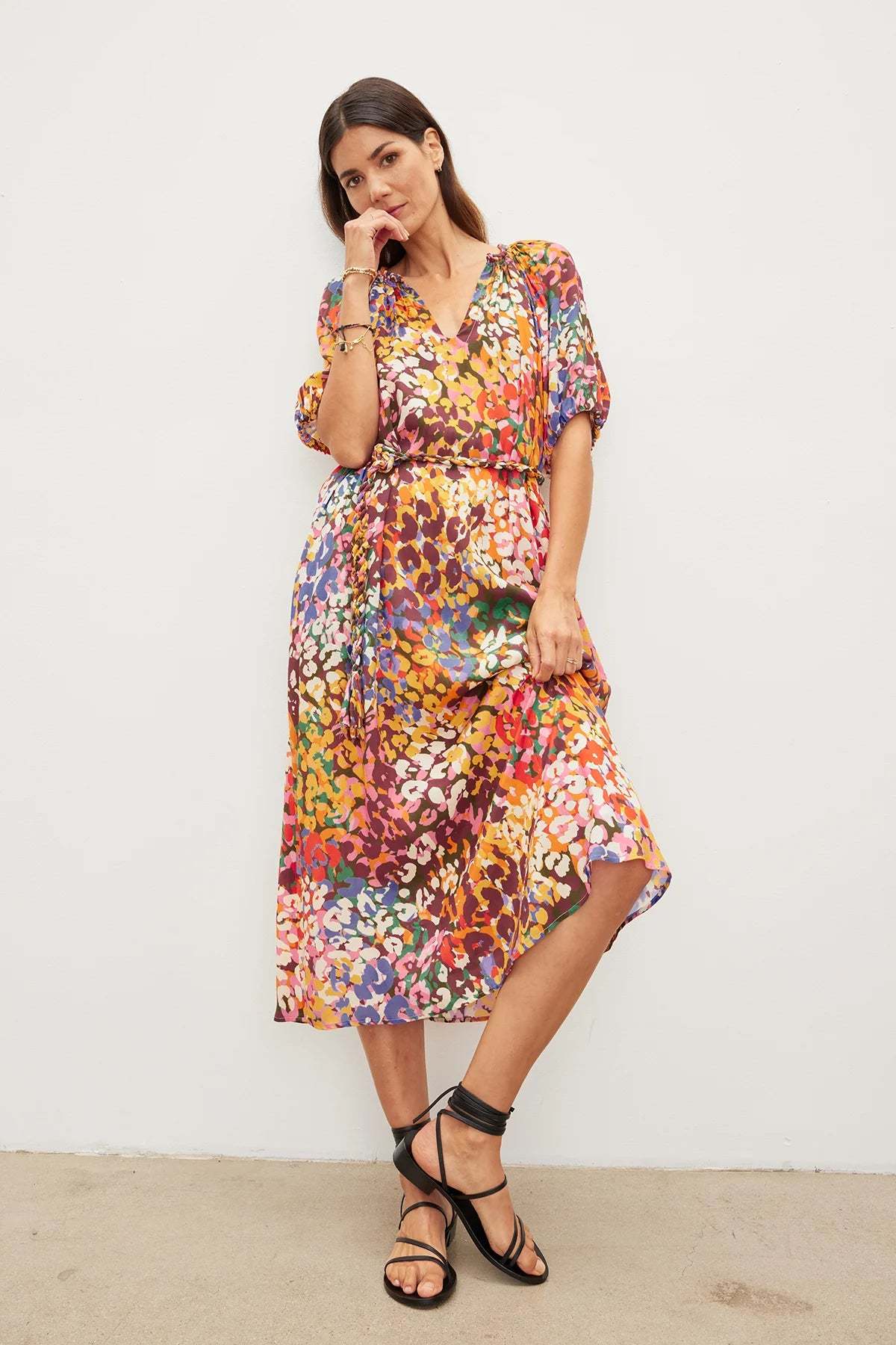 Velvet Carol Printed Boho Dress - Cheetah | Garmentory Velvet Carol Printed Boho Dress - Cheetah | Garmentory