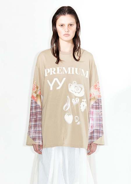 [OPEN YY] / ☆ 24FW OPEN YY TARTAN WOOL SCARF / BEIGE 한섬 EQL