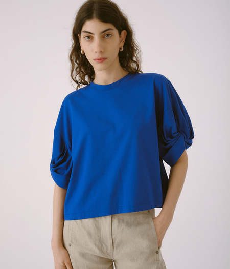 SAYAKA DAVIS Tucked Cocoon Dress ダークネイビー SAYAKA DAVIS Tucked Cocoon Dress ダークネイビー Tucked