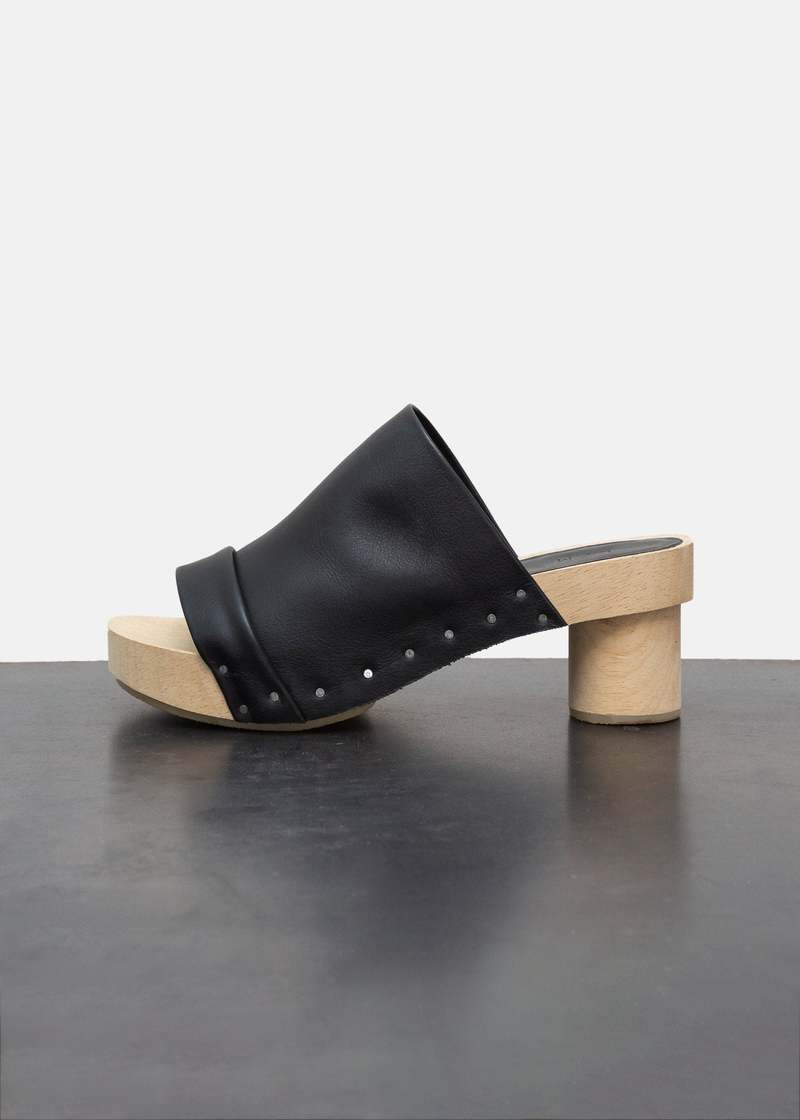 Lauren Manoogian Pleat Clog - Black