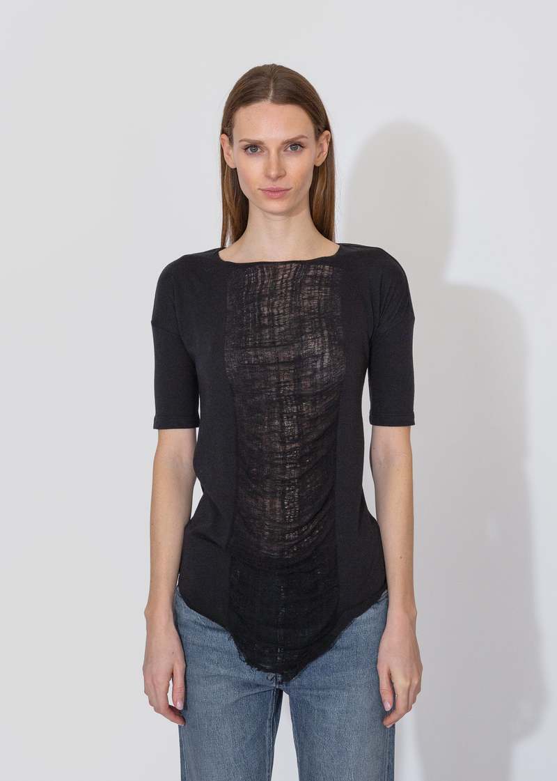 Raquel Allegra Basic Tee - Black Raquel Allegra Basic Tee - Black