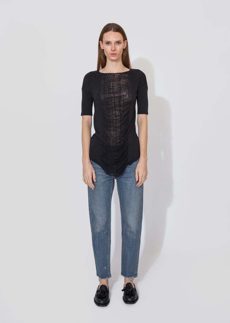 Raquel Allegra Basic Tee - Black Raquel Allegra Basic Tee - Black