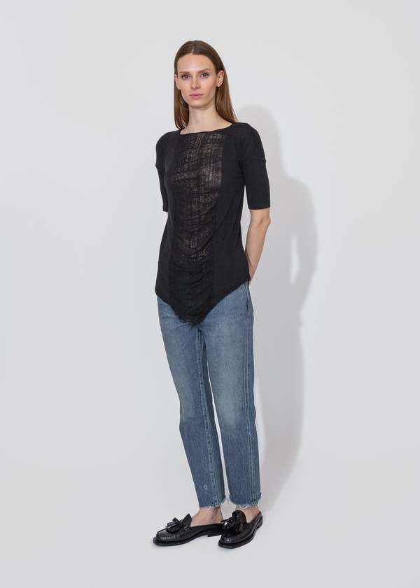 Raquel Allegra Basic Tee - Black Raquel Allegra Basic Tee - Black