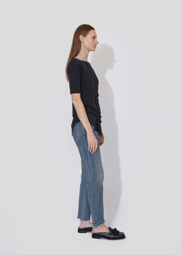 Raquel Allegra Basic Tee - Black Raquel Allegra Basic Tee - Black