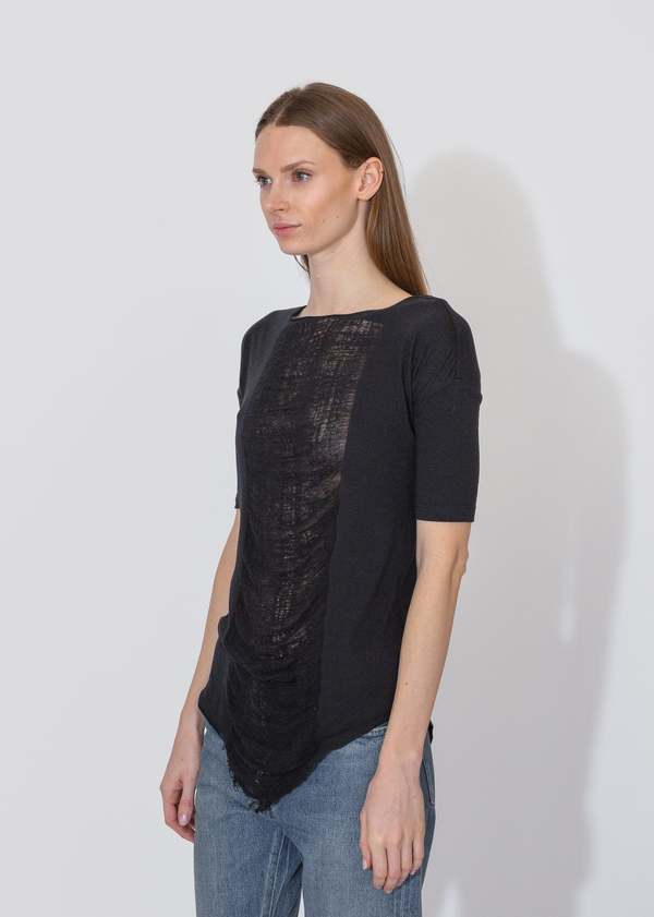 Raquel Allegra Basic Tee - Black Raquel Allegra Basic Tee - Black