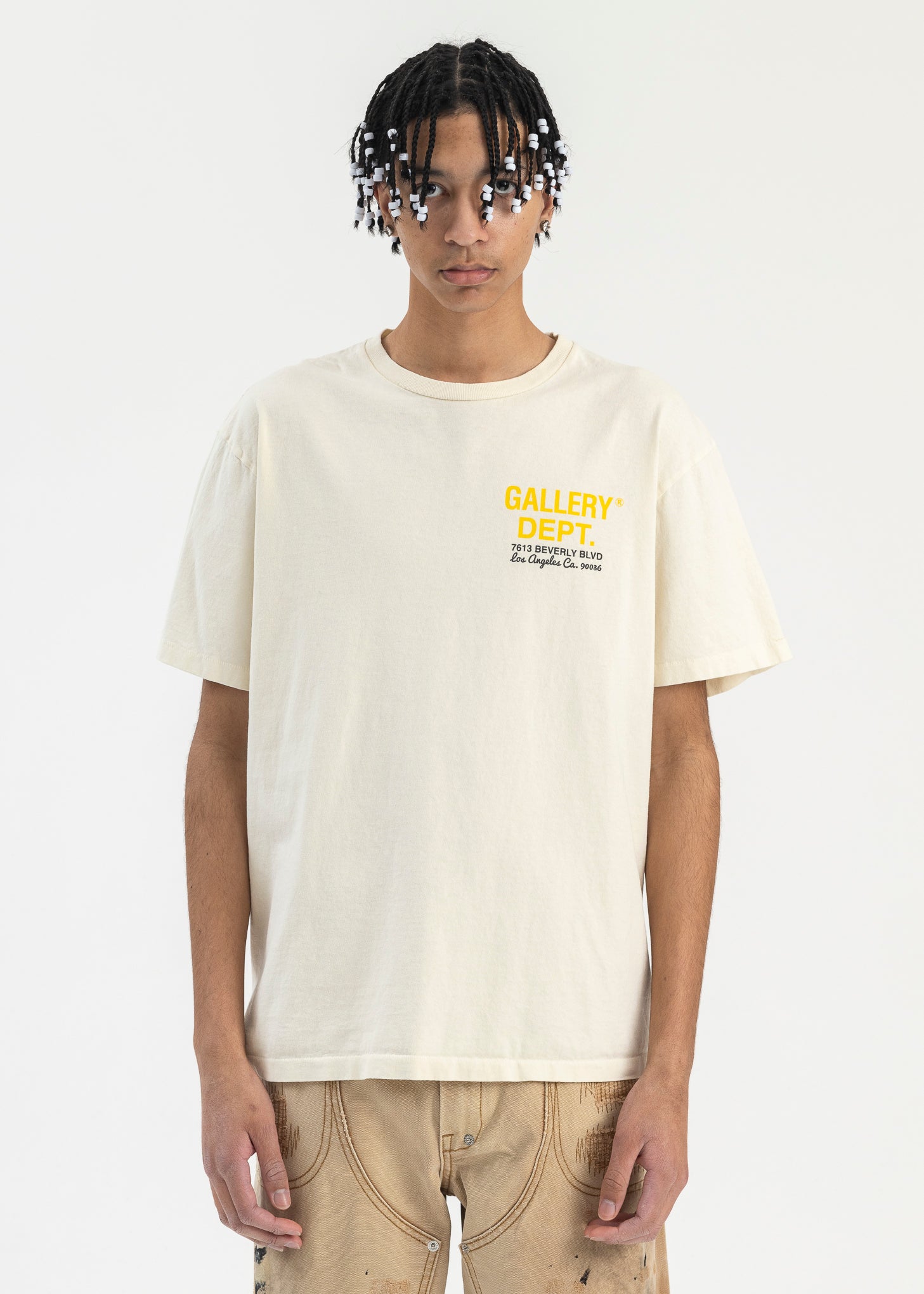 GALLERY DEPT. Cream Drive Thru Tee - Cream | Garmentory