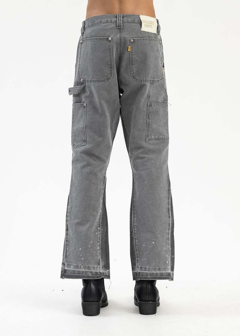 GALLERY DEPT. GD Charcoal Grey Painted LA Flare Carpenters - Grey