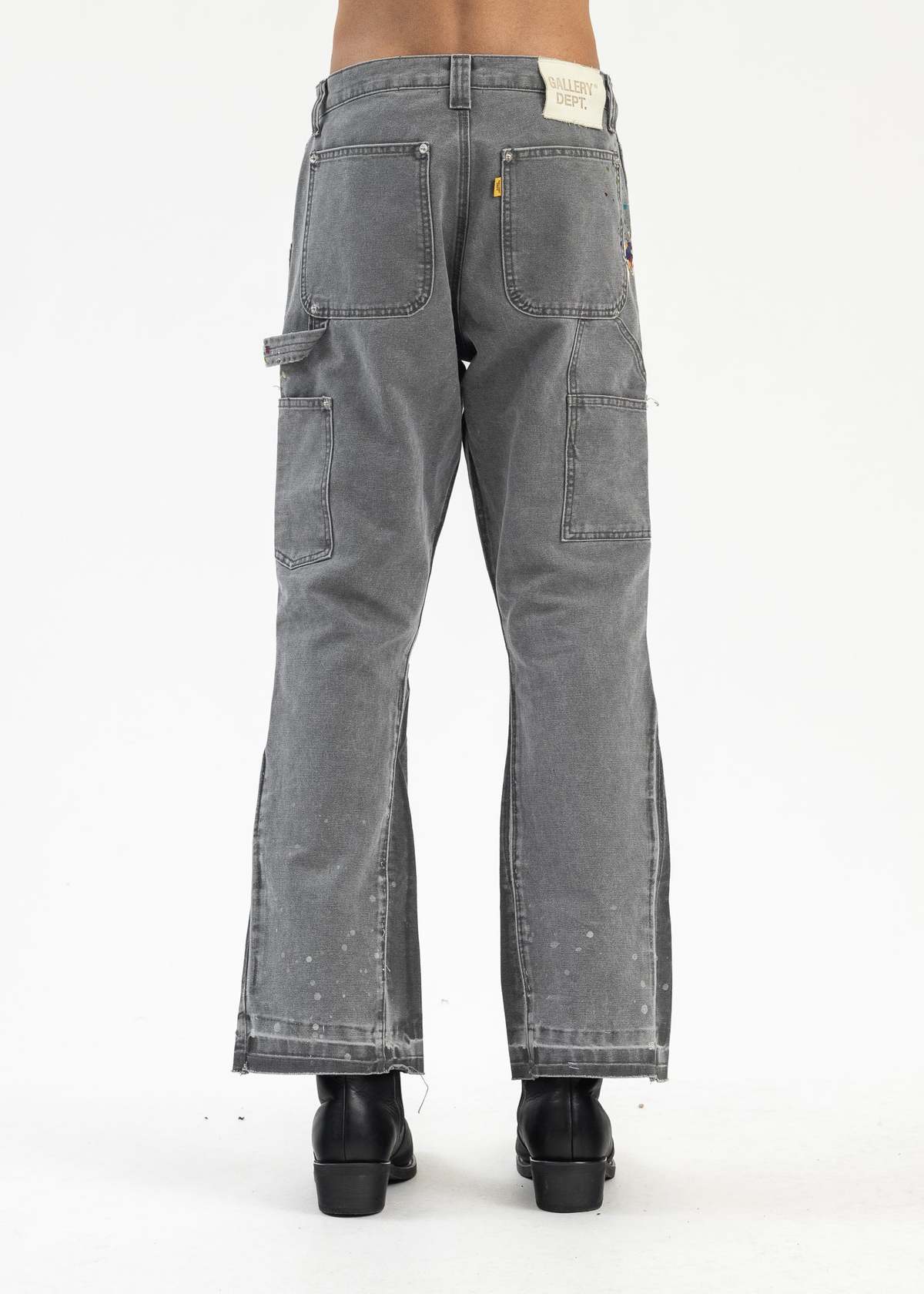 GALLERY DEPT. GD Charcoal Grey Painted LA Flare Carpenters - Grey