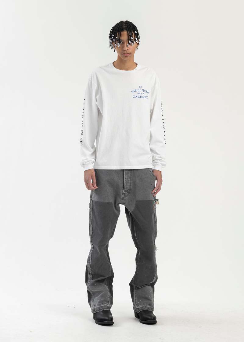 GALLERY DEPT. GD Charcoal Grey Painted LA Flare Carpenters - Grey