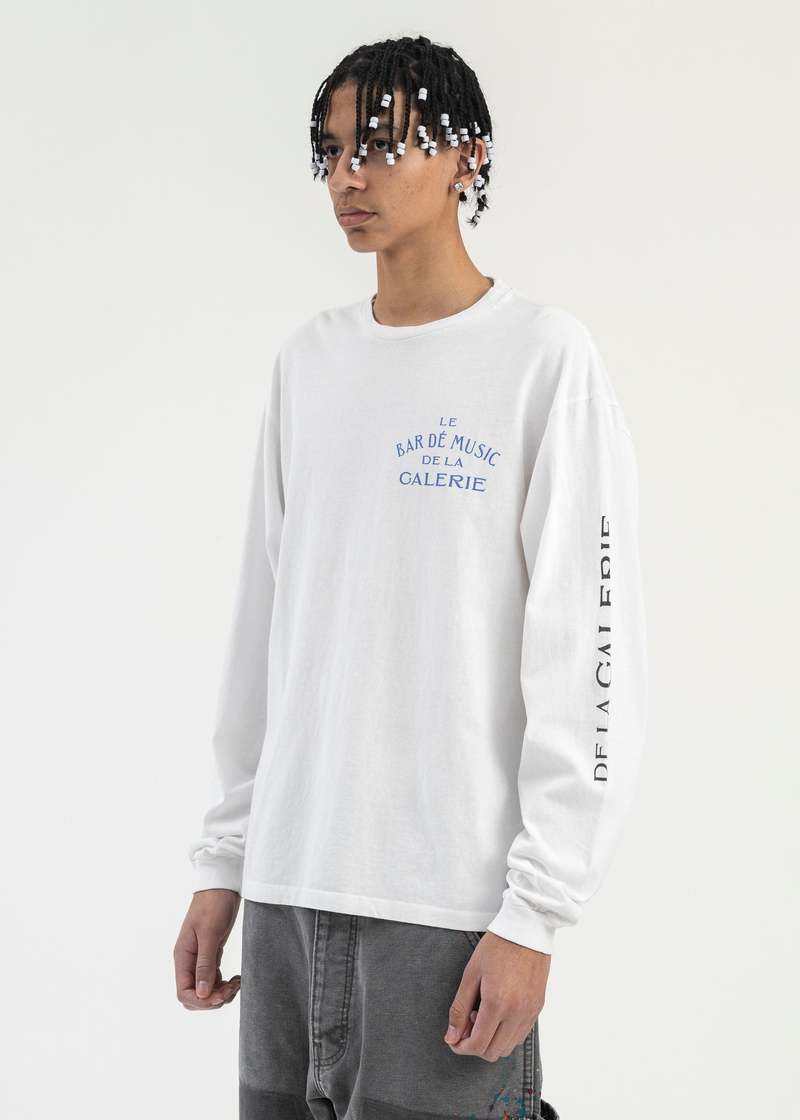 GALLERY DEPT LONG SLEEVE TEE (白 / Mサイズ) GALLERY DEPT. SOUVENIR LONG SLEEVE TEE | WHITE