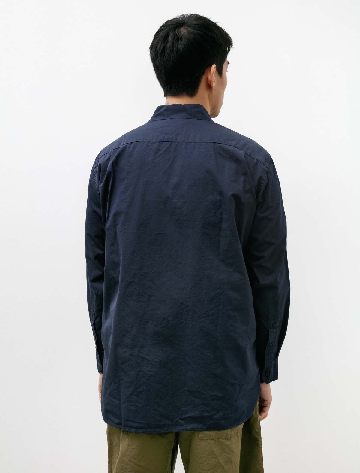 Casey Casey Mens Big Raccourcie Shirt - Navy | Garmentory