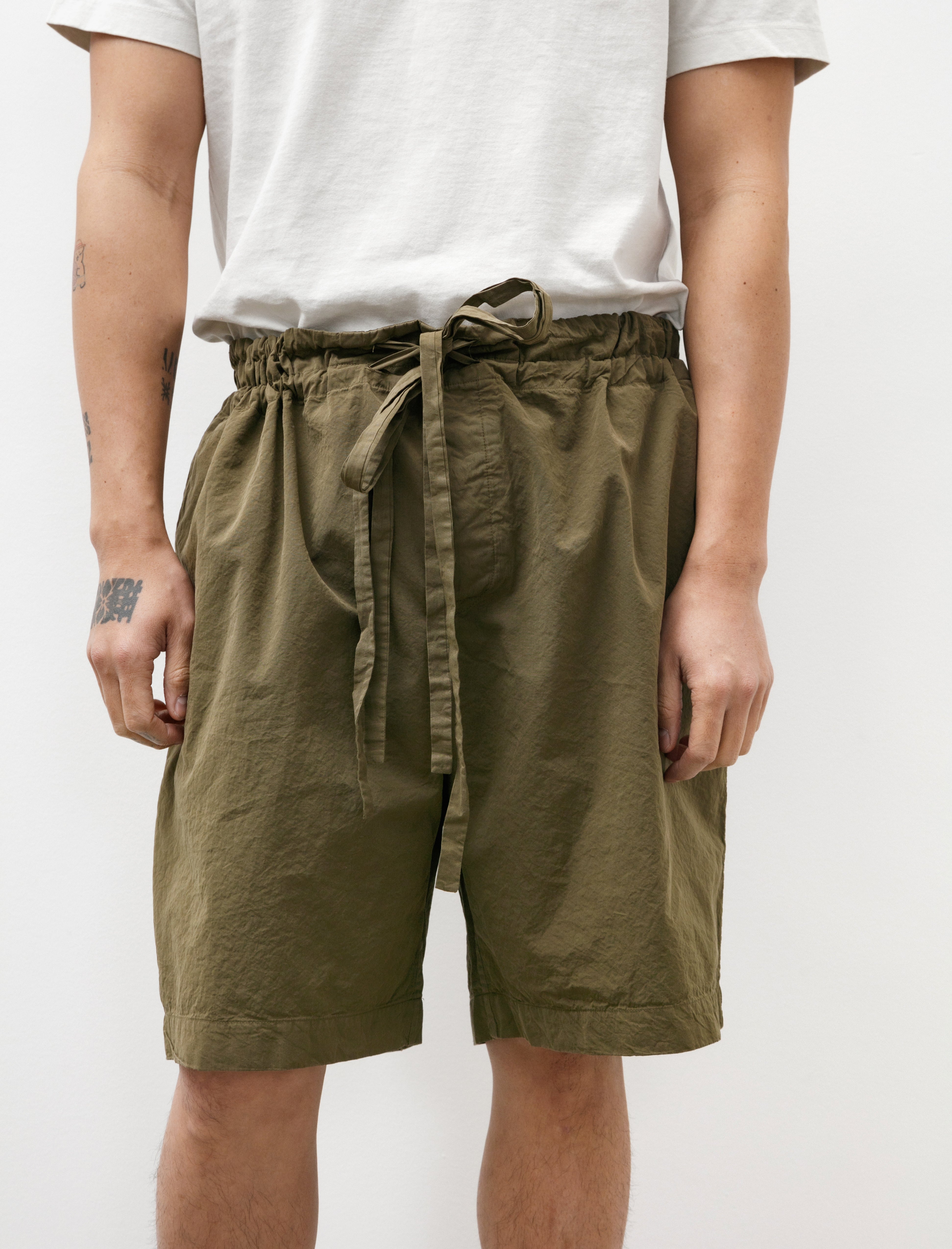 Casey Casey Mens Denmark Paper Cotton Short - Light Khaki | Garmentory