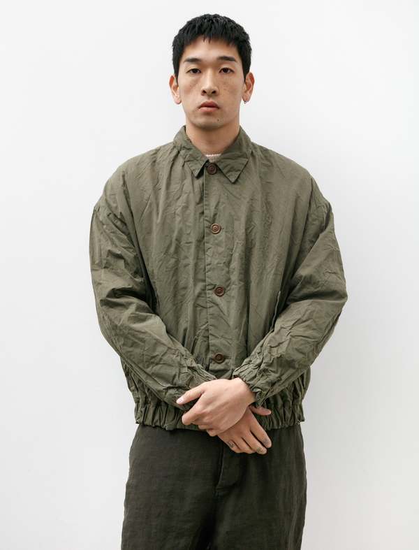 Casey Casey Mens Harrington Card Jacket - Faded Olive | Garmentory
